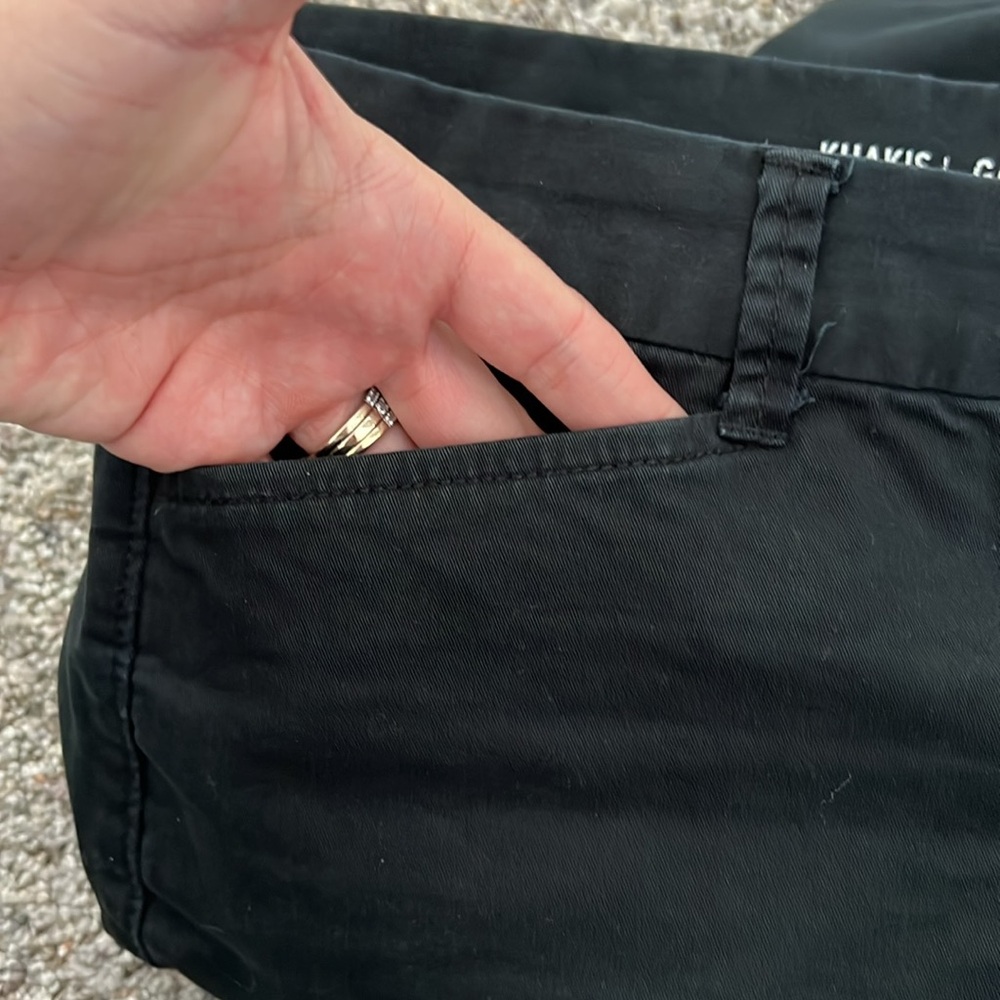 Gap Slim City Black Khaki Pants Size 2 - Picture 4 of 6